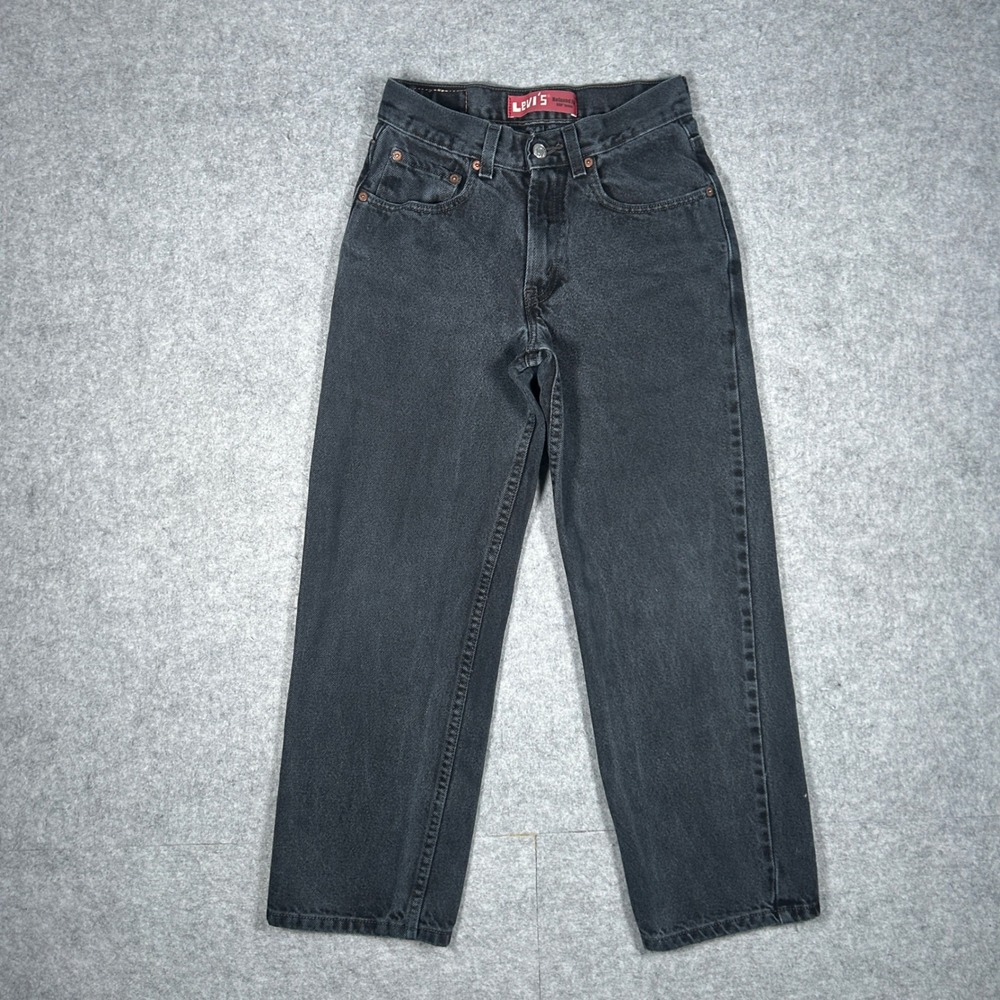 Levi's Denim girls 16 Slim 26x28 Black 550 Relaxed Fit‎ Vintage Fade Streetwear